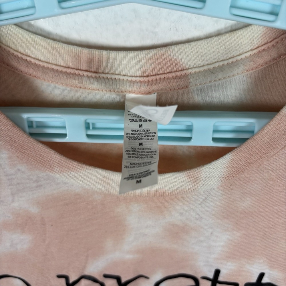 Be Pretty Womens Shirt Top M Medium Short Sleeve Graphic Crew Pilling Good - Picture 3 of 8